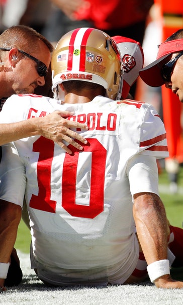49ers fear QB Garoppolo sustained season-ending ACL injury